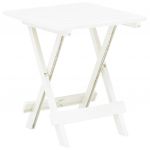 VidaXL Table pliable de jardin Blanc 45x43x50 cm Plastique