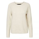 Vero Moda Pull col rond, en fine maille Ecru - Taille XS;S;M;L;XL