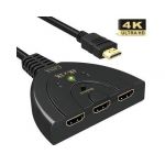 HDMI Switch 4k GANA 3-Port HDMI Splitter Cable Hdmi C&acirc;ble Commutateur Prend en Charge 4K/1080P/3D Pour Xbox / PS3 / PS4 / Apple