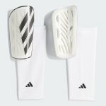 Adidas Prot&egrave;ge-Tibias Tiro League - Blanc/Noir/Argent&eacute;, pointure M: 140-160 cm - Blanc - Taille M: 140-160 cm
