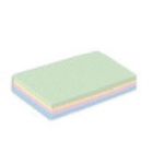 Exacompta 13659E - Etui de 100 fiches Bristol couleurs assorties 10,5 x 14,8 cm petits carreaux perfor&eacute;es