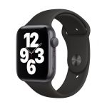 Apple Watch SE 44MM Alu Gris/Noir - Montre connect&eacute;e