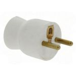 Legrand Fiche male 16a 2p+t en plastique avec sortie latérale blanc