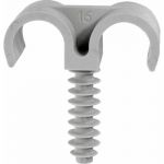 Ram 100 COLLIERS CHEVILLES CLIP DOUBLE 20 MM POUR TUBES ET GAINES