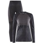 Craft Core Wool Mix Set Women, gris L Ensembles sous-vêtements thermiques ski