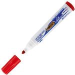 Bic Marqueur effaçable à sec encre rouge pointe ogive.