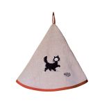 Torchons & Bouchons Essuie Mains Dubout Chat Balade ivoire diamètre 60 cm IVOIRE - Winkler