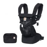Ergobaby Porte Bebe Omni 360 Ergonomique Et Physiologique Pour Nouveau N&eacute;, Cool Air Dorsale Et Ventral, Onyx Noir