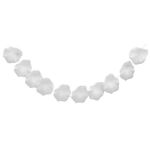 Ruedelafete Guirlande de 10 grandes Pétales de rose 180cm, Blanche