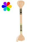 Dmc Fil &agrave; broder moulin&eacute; Effet lumi&egrave;re - M&eacute;taux pr&eacute;cieux Or blanc E677 - Echevette 8 m