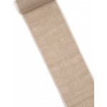 Chemin de table en jute et dentelle