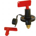 Carpoint Interrupteur - Coupe-circuit - 300 A - 12 et 24 V - Avec 2 cl&eacute;s