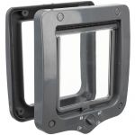 Trixie Chatière 4 positions 20 x 22 cm ext blanche ou grise pour chat | gris