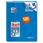 Oxford Lot de 3 cahiers grands carreaux seyes Easybook 24x32 96 pages