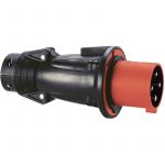 Legrand Fiche droite male 63 ampères 3p+t ip44 rouge hypra 53853