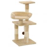 VidaXL Arbre &agrave; Chat avec Griffoirs en Sisal 65 cm Beige Grattoir Animaux