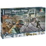 Italeri Set de bataille : Maquettes et figurines militaires : Assaut Pegasus Bridge 75ème anniversaire D-Day
