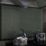 VidaXL Dosseret de cuisine Blanc 90 x 60 cm Verre trempé