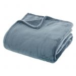 Plaid Doux Uni "Flanel" 180x230cm Orage Prix
