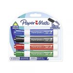 Paper Mate Marqueur pour tableau blanc, ogive, blister de 4 - Lot de 4