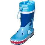 Playshoes Botte en caoutchouc bleu requin - Taille 23