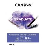Canson Bloc 'Graduate Mixed Media Blanc' 20 feuilles format A3 de