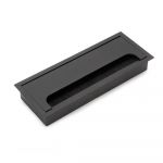Emuca Passe-câbles de table Quadrum, rectangulaire, 269x80mm, à encastrer, Aluminium, Peint en noir