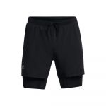 Under Armour Short 2 en 1 launch 5inch noir homme