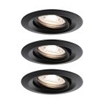 Paulmann Spot LED Nova Mini orientable &agrave; encastrer noir Noir - Couleur Noir - Taille TS