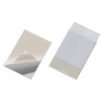 Durable 8077-19 - Blister de 10 porte-étiquettes adhésifs POCKETFIX, 105x74 mm, transparent