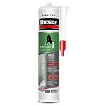 Rubson A1 Mastic Acrylique pour intérieur et extérieur, Mastic multi-suports pour joints et fissures, coloris Gris, Cartouche 300ml