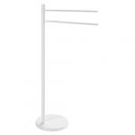 Gedy MAMMOLO Porte-Serviette sur Pied, Aluminium, Blanc, 35 x 21 x 89 cm