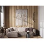 Panneau mural 3D - Pack de 2.83 m² - Coloris bois naturel - Lot de 8 pièces - FLINT