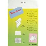 Moulinex MT000101 - 10 sacs en papier + 1 microfiltre + 1 filtre Hepa pour aspirateurs Zelio