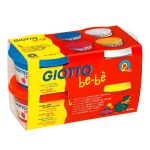 Giotto P&acirc;te &agrave; modeler 4 pots x 100g rouge-jaune-cyan-blanc