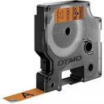 Dymo 1978367 - Ruban d'étiquettes auto-adhésives noir sur orange (1,2 cm x 3 m)