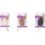 1 souris SUAVA 15 cm jouet pour chat, couleur al&eacute;atoire Flamingo Pet Products FL 561177