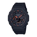 Casio Montre G-Shock Analogique numérique Neon Accent Series Noir Orange GA-2100-1A4ER