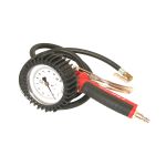 Lacme Pistolet de gonflage super avec manom&egrave;tre de pr&eacute;cision 0 - 10 bar diam&egrave;tre 80 mm