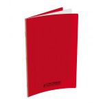 Conquerant 400006762 - Cahier Classique piqué 24 x 32 cm couv. PP rouge 48 pages 90g/m², Grands carreaux