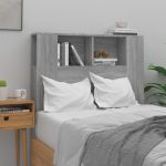 VidaXL Armoire de tête de lit Sonoma gris 100x18,5x104,5 cm