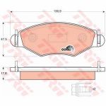 Trw Jeu de 4 plaquettes de frein &agrave; disque GDB1500 d'origine