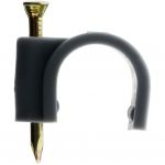 80 attaches plastique gris diametre 16 mm Les Outils