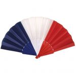 Ptit Clown Eventail France tricolore: bleu, blanc et rouge (x1) REF/18120