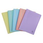 Exacompta Protège-documents en polypropylène semi rigide Chromaline Pastel 40 vues - A4 - Couleurs assorties - Lot de 20