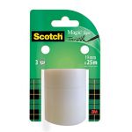 Scotch Ruban 19mm X 25m Magic - Le Lot De 3 Recharges