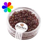 Rayher Perles de rocaille granit - 4 mm - rouge