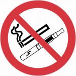 Novap Disque de réglementation anti-tabac - défense de fumer et de vapoter - diamètre 300 mm