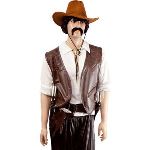 Gilet cow-boy simili cuir