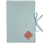 Sevira Kids Protège carnet de santé en gaze de coton, Jeanne Vert de gris TU Vert De Gris